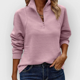 Nina - Elegantní tričko s polo zipem