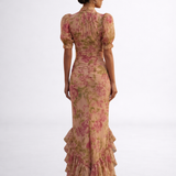 Rosario | Dlouhé květinové šaty z chiffon