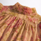 Rosario | Dlouhé květinové šaty z chiffon