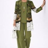 Bohumila – Dámský Elegantní Třídílný Set s Kimono Kabátkem
