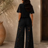 Celestina – Dámský Elegantní Set s Krajkovým Potiskem