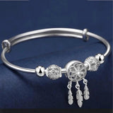 Rigid Dreamcatcher Bracelet in Silver