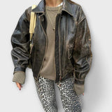 Rozalija - Vintage džíny s leopardím vzorem