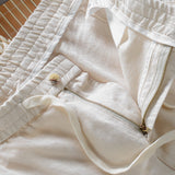Harrington kalhoty z 100% lnu s pohodlným pasem
