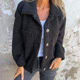 Lana - Teplá bunda s knoflíky