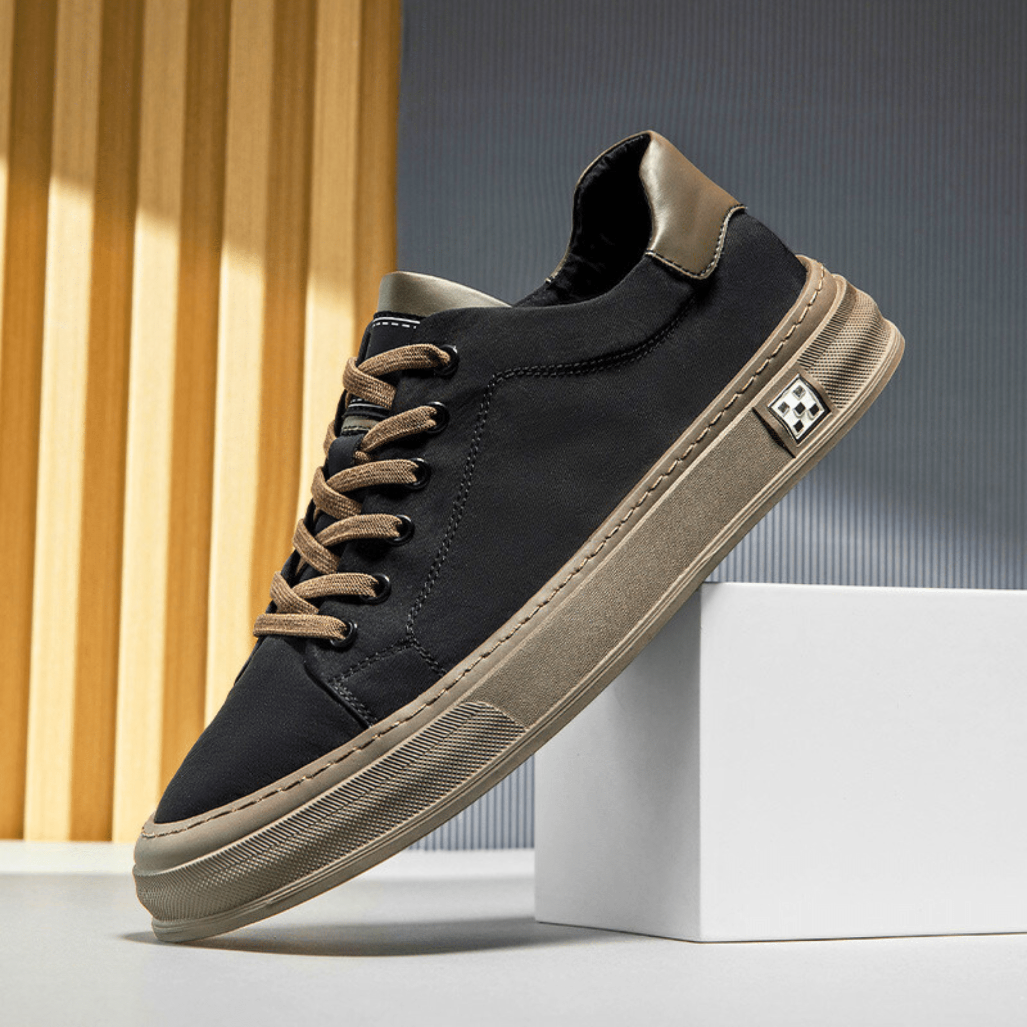 Jakub – Pánské Casual Tenisky s Kontrastní Podrážkou